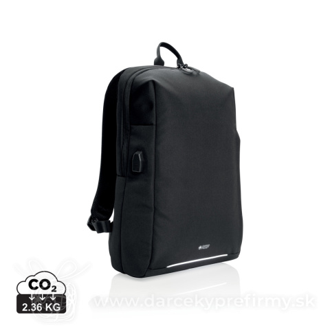 Obrázok produktu RFID USB batoh na 15,6" notebook Swiss Peak z RPET AWARE™