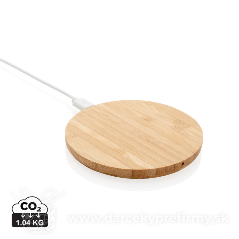 Obrázok produktu Bambusová bezdrôtová nabíjačka 5W