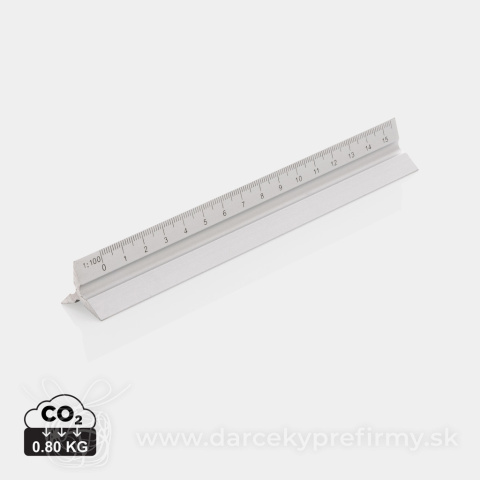 Obrázok produktu Hliníkové trojuholníkové pravítko 15cm