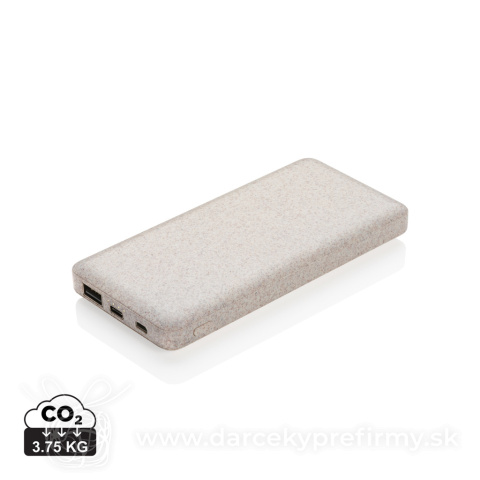 Obrázok produktu Powerbanka 10 000 mAh z pšeničnej slamy