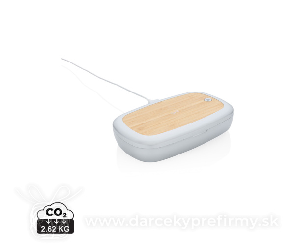 UV-C sterilizačný box s bezdrôtovým nabíjaním 5W Rena