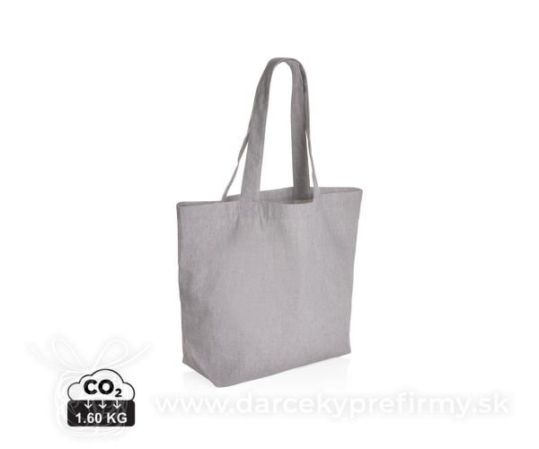 Nefarbená taška s vreckom Impact z 240g recykl. canvas AWARE