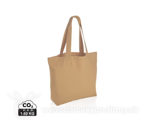 Nefarbená taška s vreckom Impact z 240g recykl. canvas AWARE