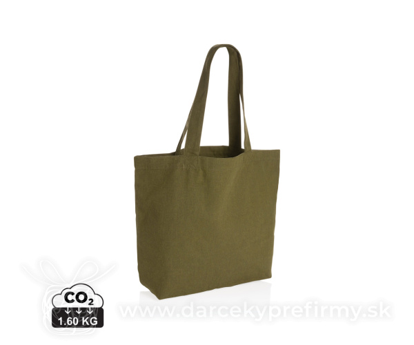 Nefarbená taška s vreckom Impact z 240g recykl. canvas AWARE
