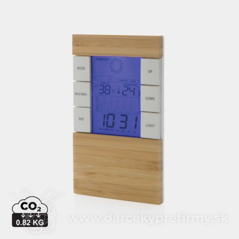 Obrázok produktu Meteostanica Utah z RCS rec. plastu a FSC® bambusu