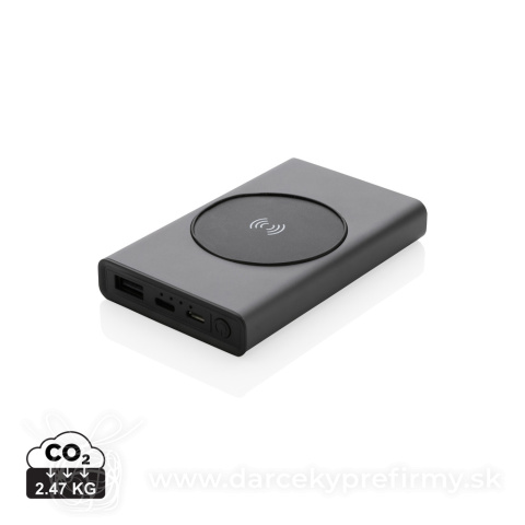 Obrázok produktu Powerbanka Terra 5000mAh s 5W Qi z RCS rec. hliníka a ABS