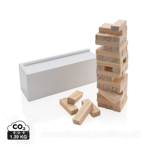 Obrázok produktu Skladacia veža z drevených kvádrov v krabičke