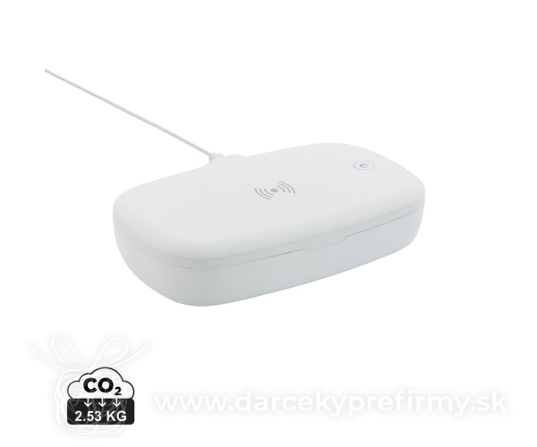 UV-C sterilizačný box s bezdrôtovým nabíjaním 5W