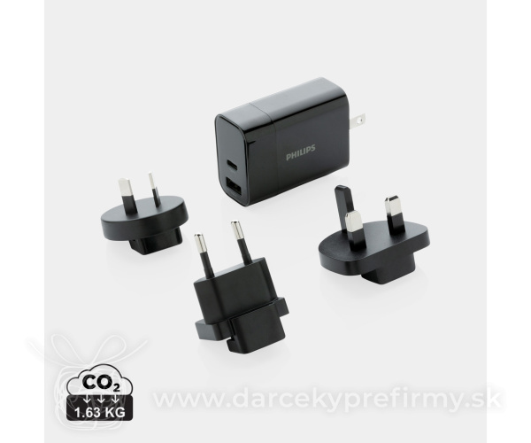 Ultra rýchly PD cestovný nabíjací adaptér Philips
