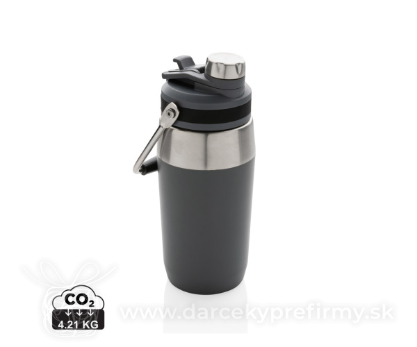 Nerezová termo fľaša s duálnym uzáverom 500ml
